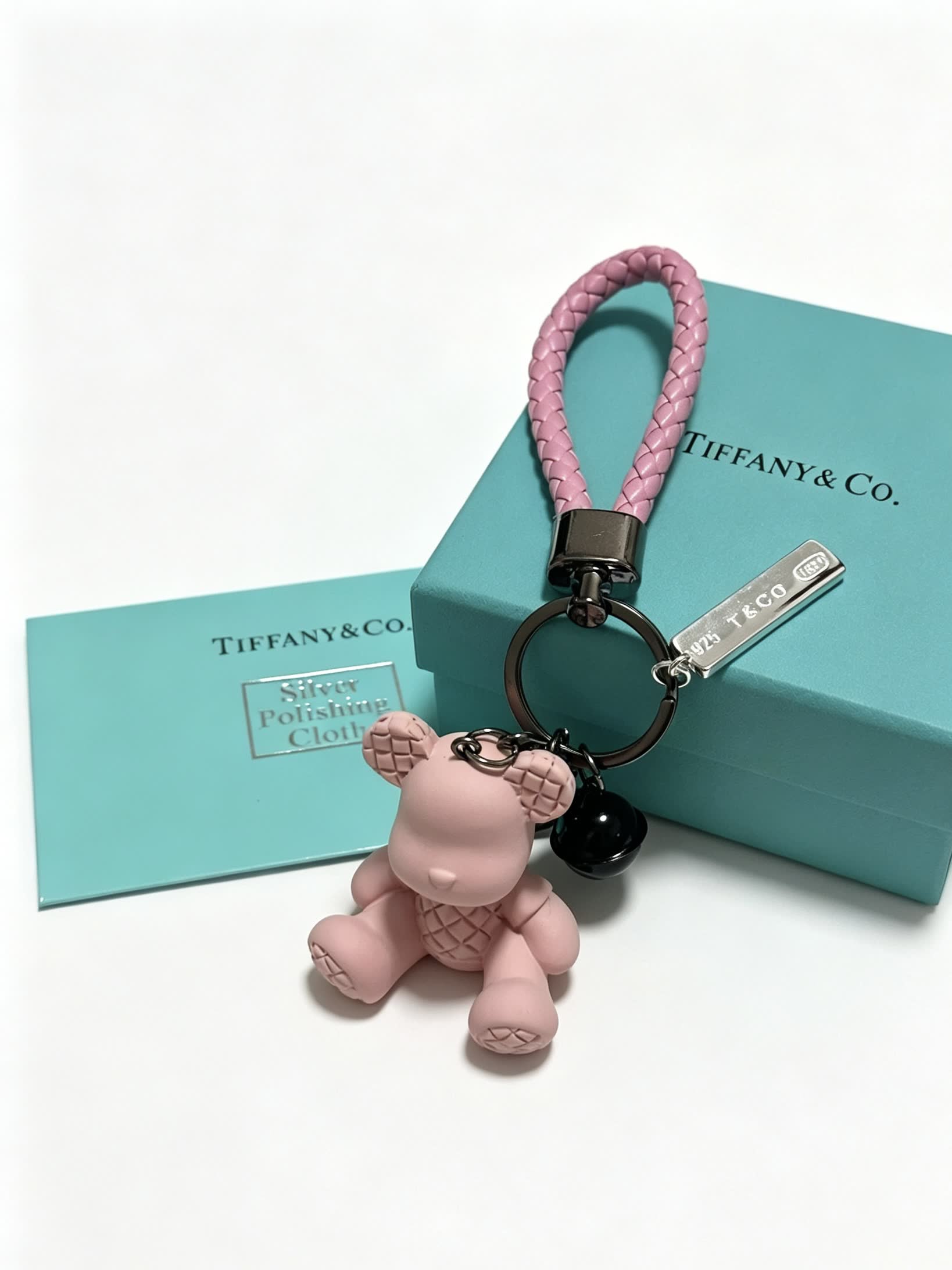 Tiffany & Co. Pink Bear Keychain